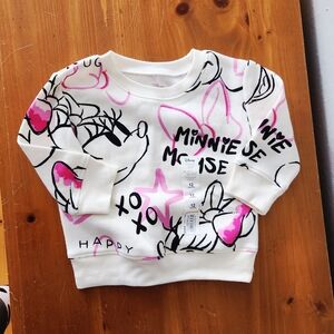 NWT Disney 12m Minnie Mouse Sweatshirt